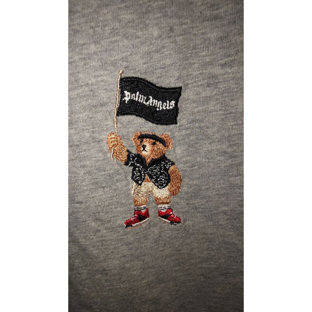 Palm Angels Pirate Bear grey tee Large